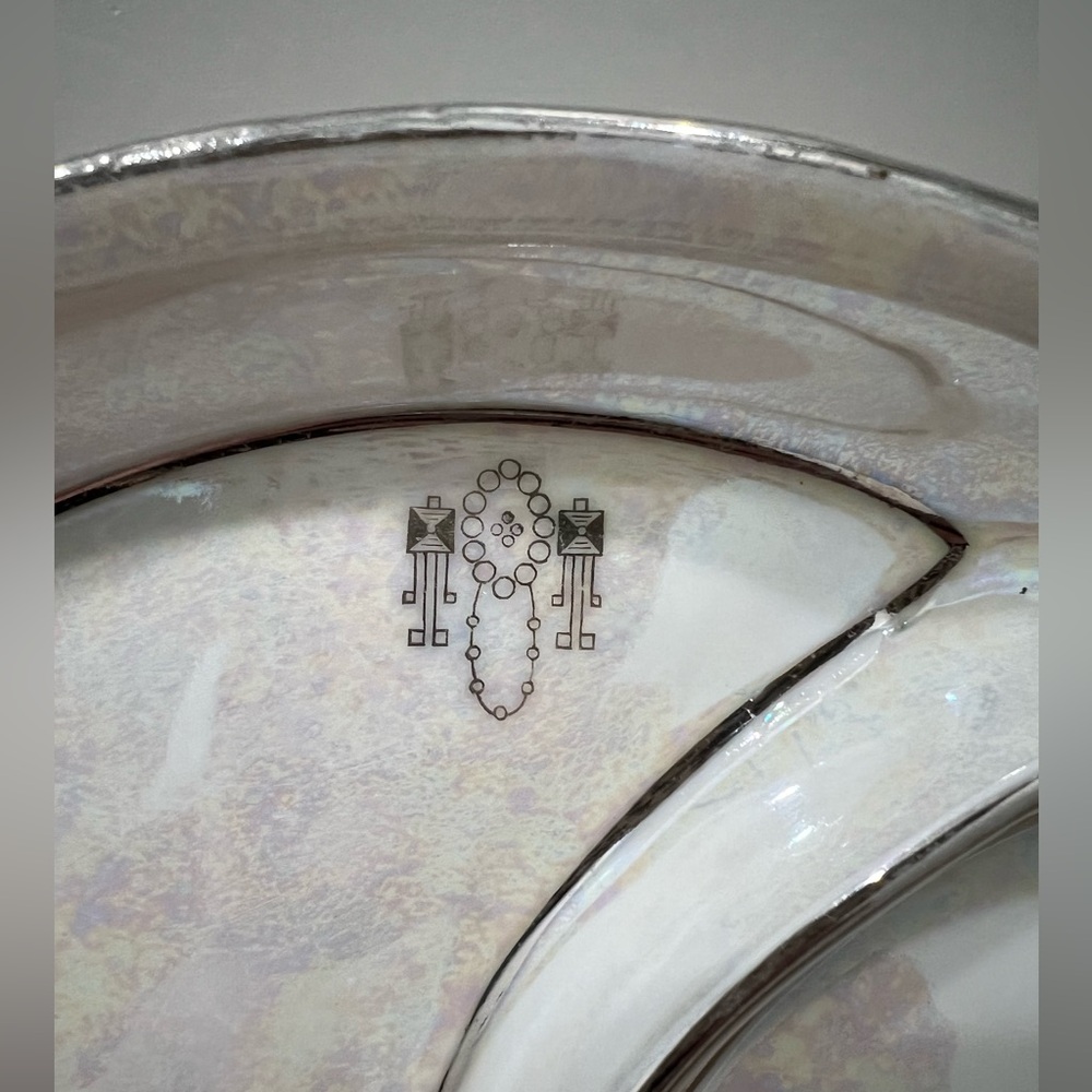 Vintage Prov Saxe Hand painted porcelain divided plate or candy dish Germany - Picture 4 of 13